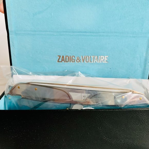 NEW WITH CASE! ZADIG & VOLTAIRE 60mm AVIATOR SUNGLASSES - Picture 8 of 8